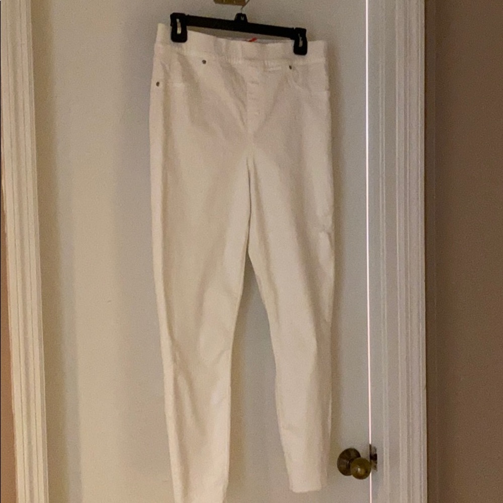 SPANX Distressed Denim Leggings